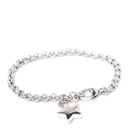 Gucci Sterling Silver Star Charm Bracelet 1 of 5