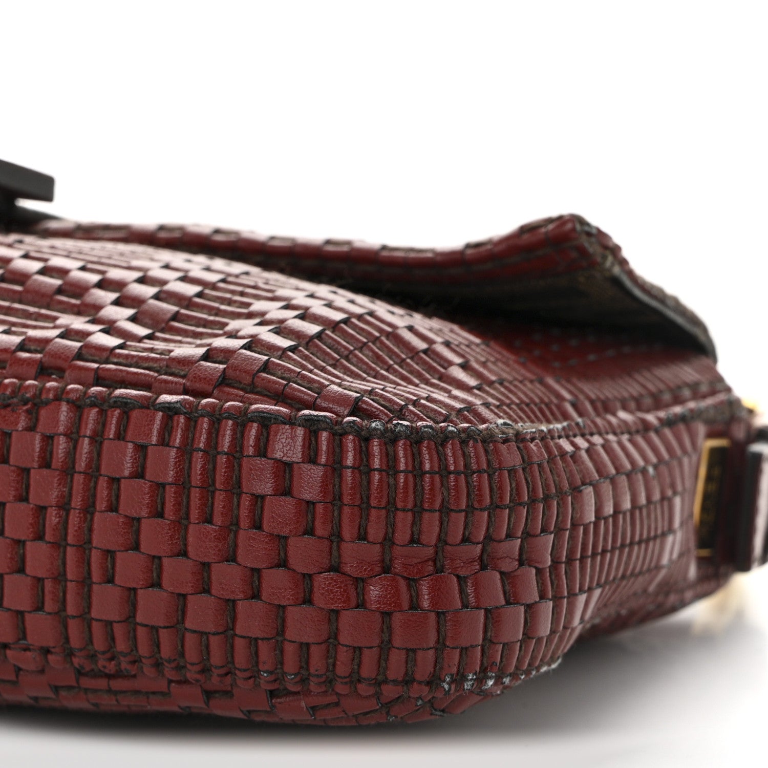 Fendi Lambskin Woven Baguette Red 1760708 – FASHIONPHILE