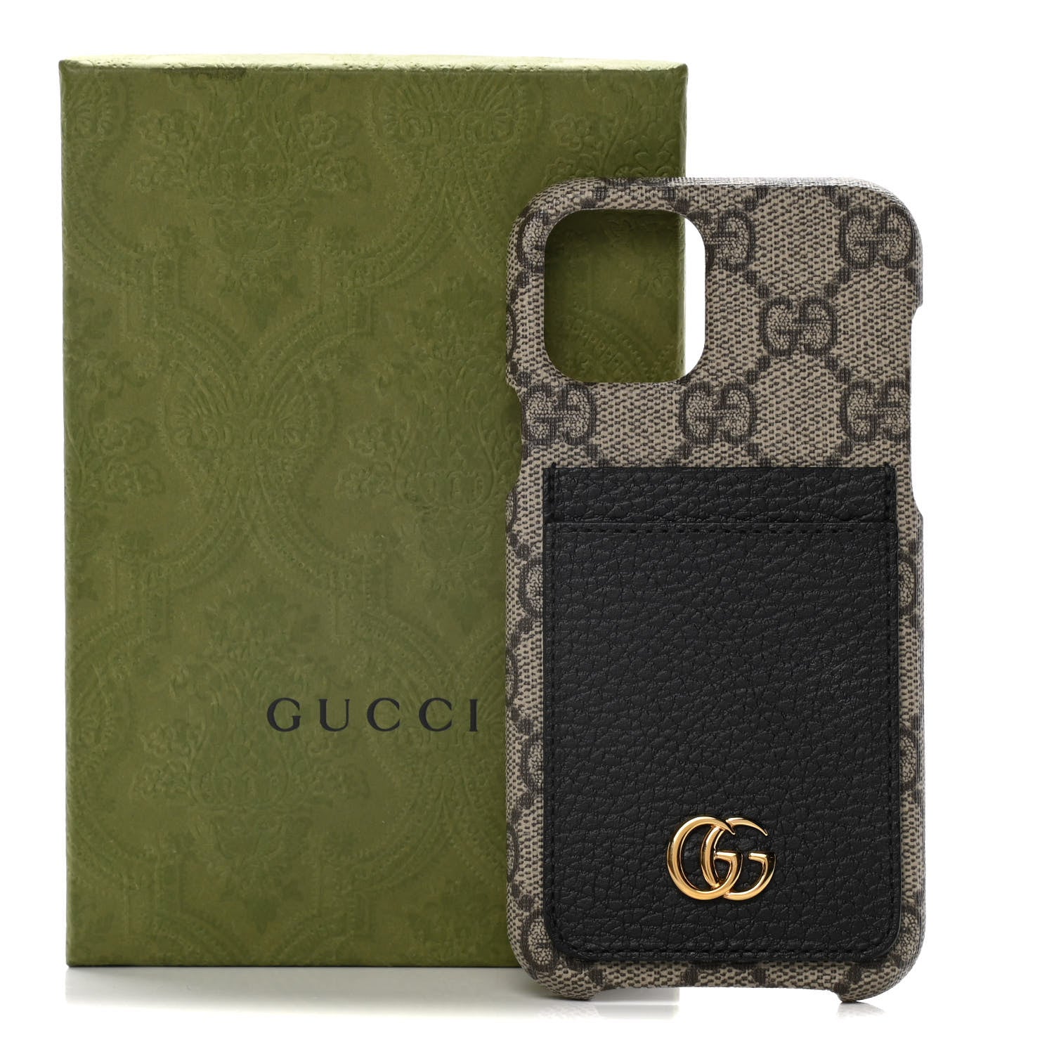 Gucci GG Supreme Monogram Marmont iPhone 12/12 Pro Case Black 6 of 6