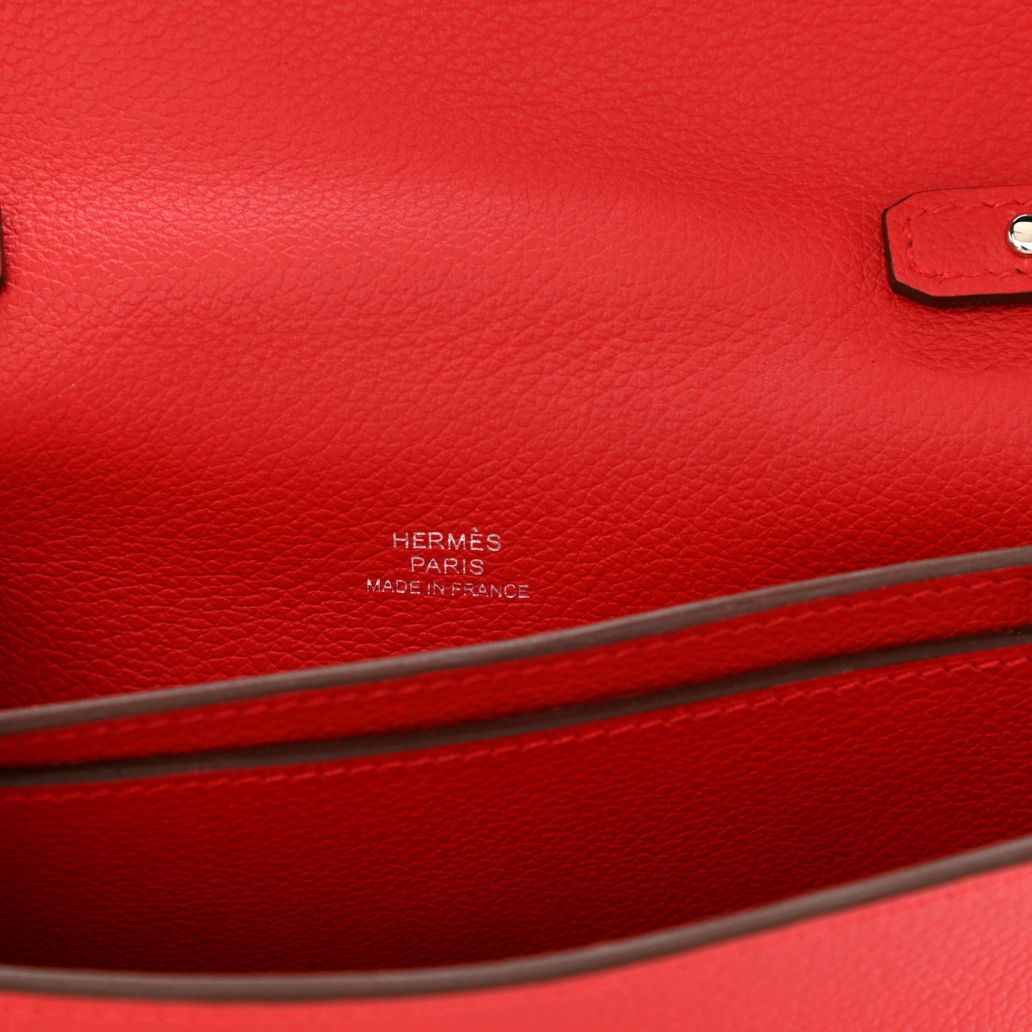 Evercolor H Passant Clutch Rouge De Coeur Rouge H Rose Texas