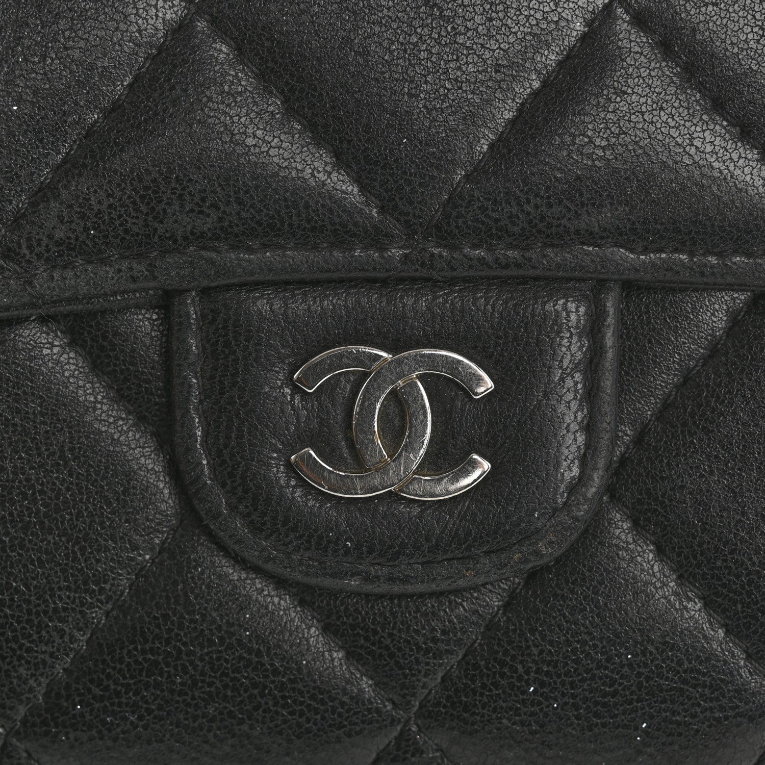 Chanel Lambskin Quilted Medium Flap Wallet Black 11 of 14