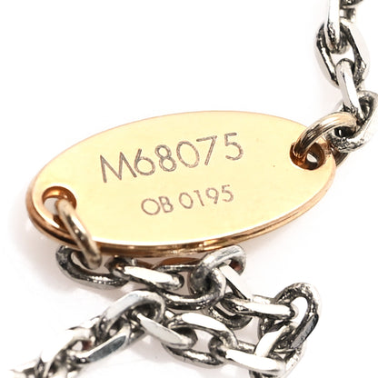 Louis Vuitton Logomania Sautoir Necklace Silver Gold 5 of 6