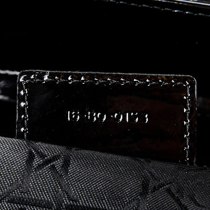 Christian Dior Patent Cannage Large Lady Dior Black 7 of 10