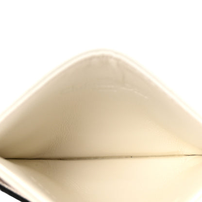 Christian Dior Lambskin Cannage Lady Dior Card Holder Black White 5 of 7