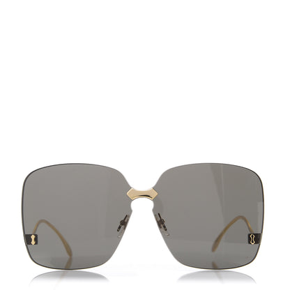 Gucci Rimless Sunglasses GG0352S Gold 3 of 7