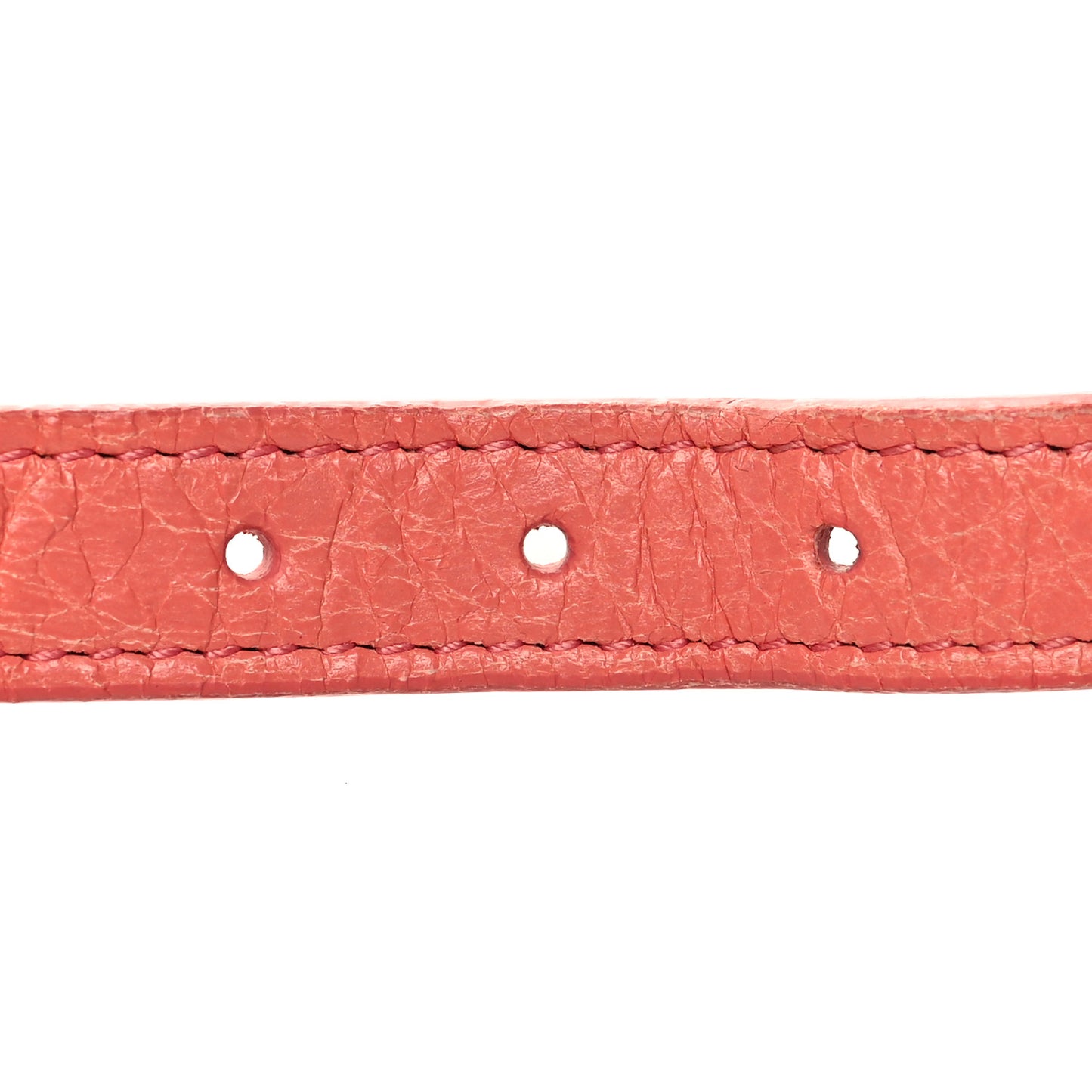 Agneau Giant 12 Gold Hardware Stud Bracelet Pink