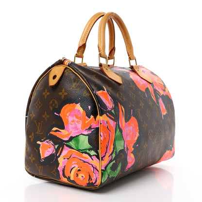 Louis Vuitton Monogram Roses Speedy 30 3 of 15