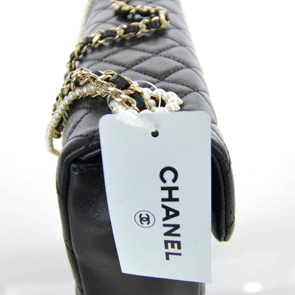 Chanel Lambskin Medium Westminster Pearl Flap Black 6 of 10