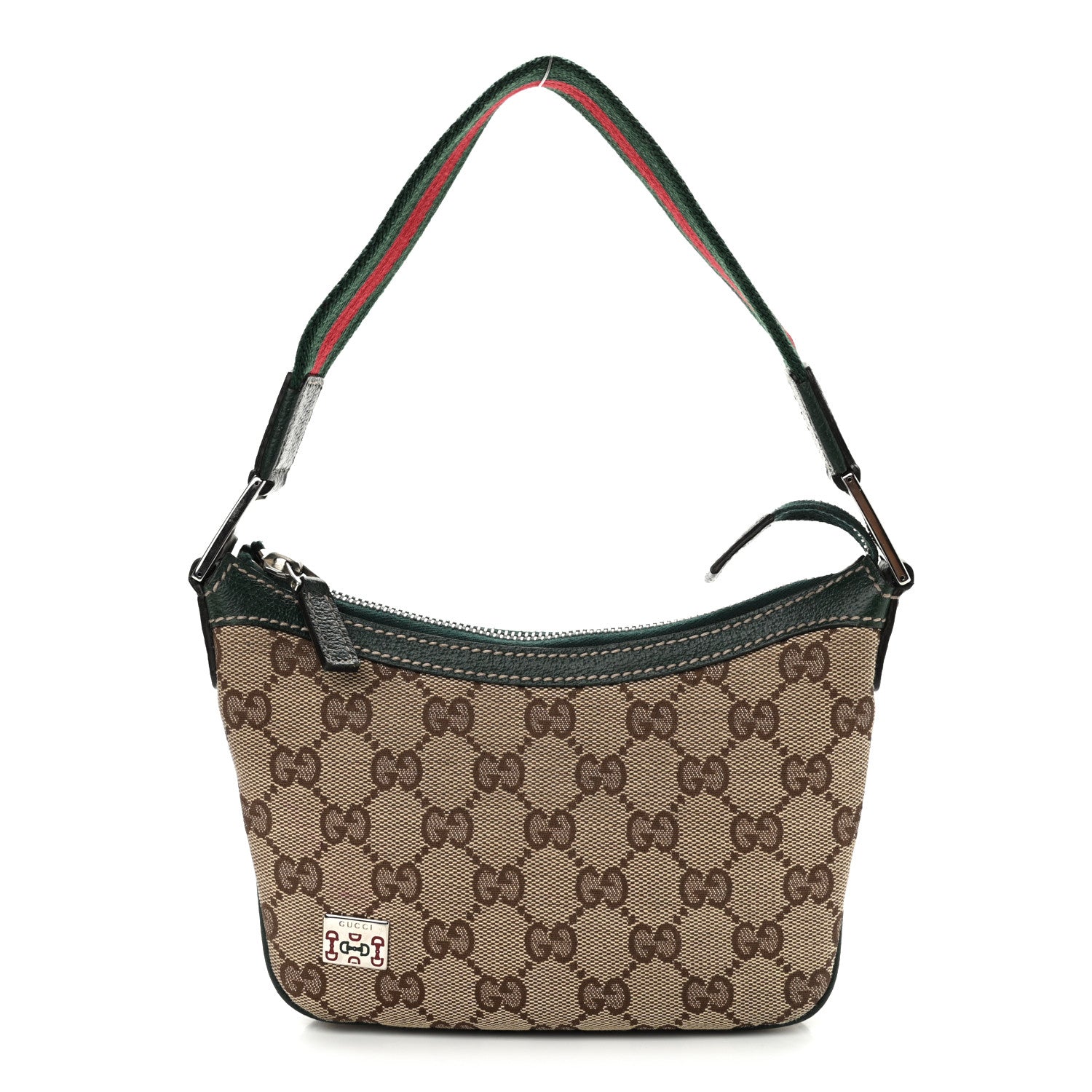 Gucci Monogram Web Mini Pop Hobo Green 1 of 11