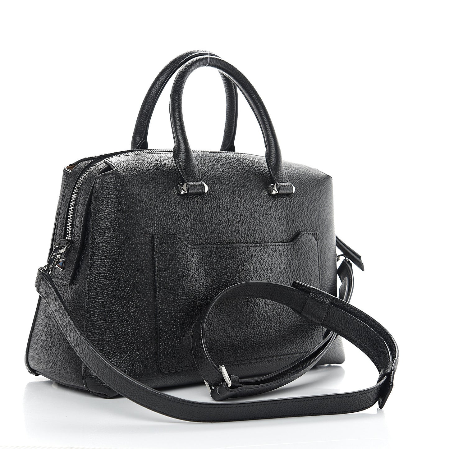 Grained Calfskin Medium Ella Boston Black