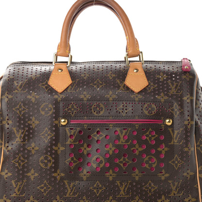 Louis Vuitton Monogram Perforated Speedy 30 Fuchsia 7 of 17