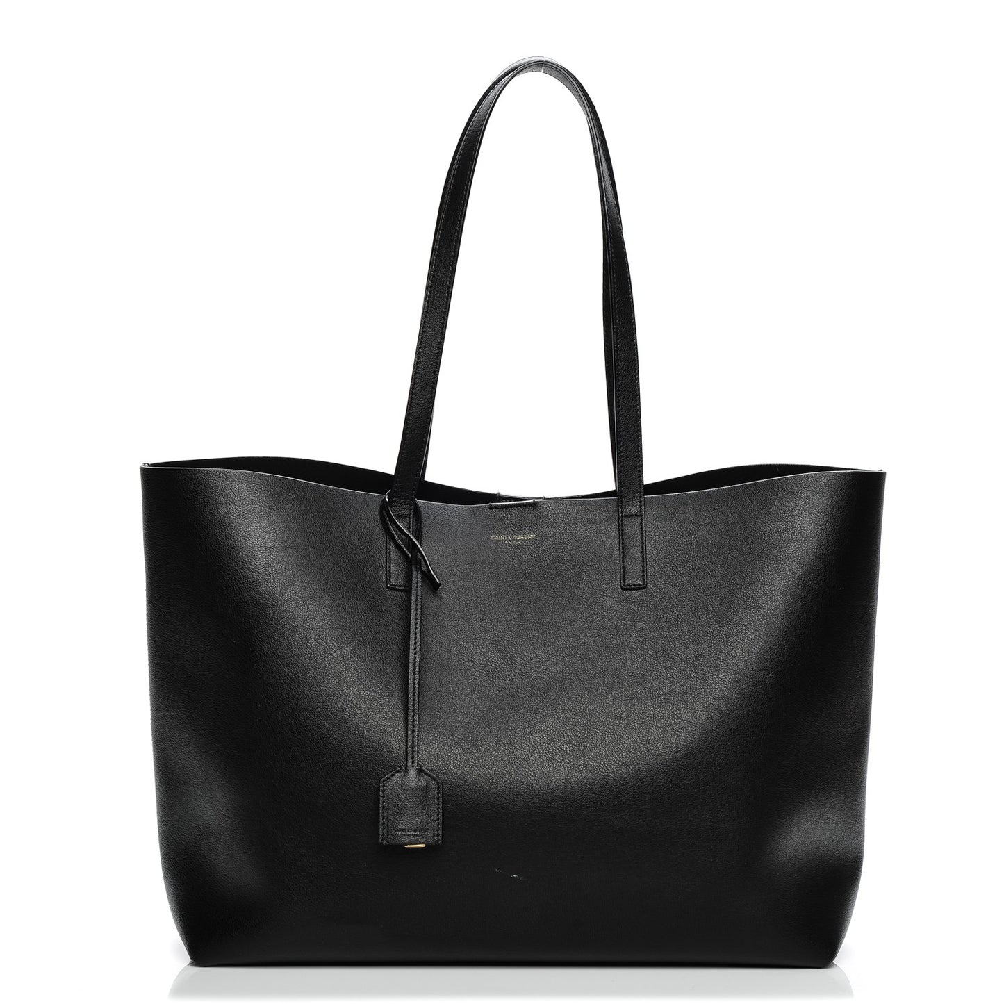 Calfskin Large Shopping Tote Black