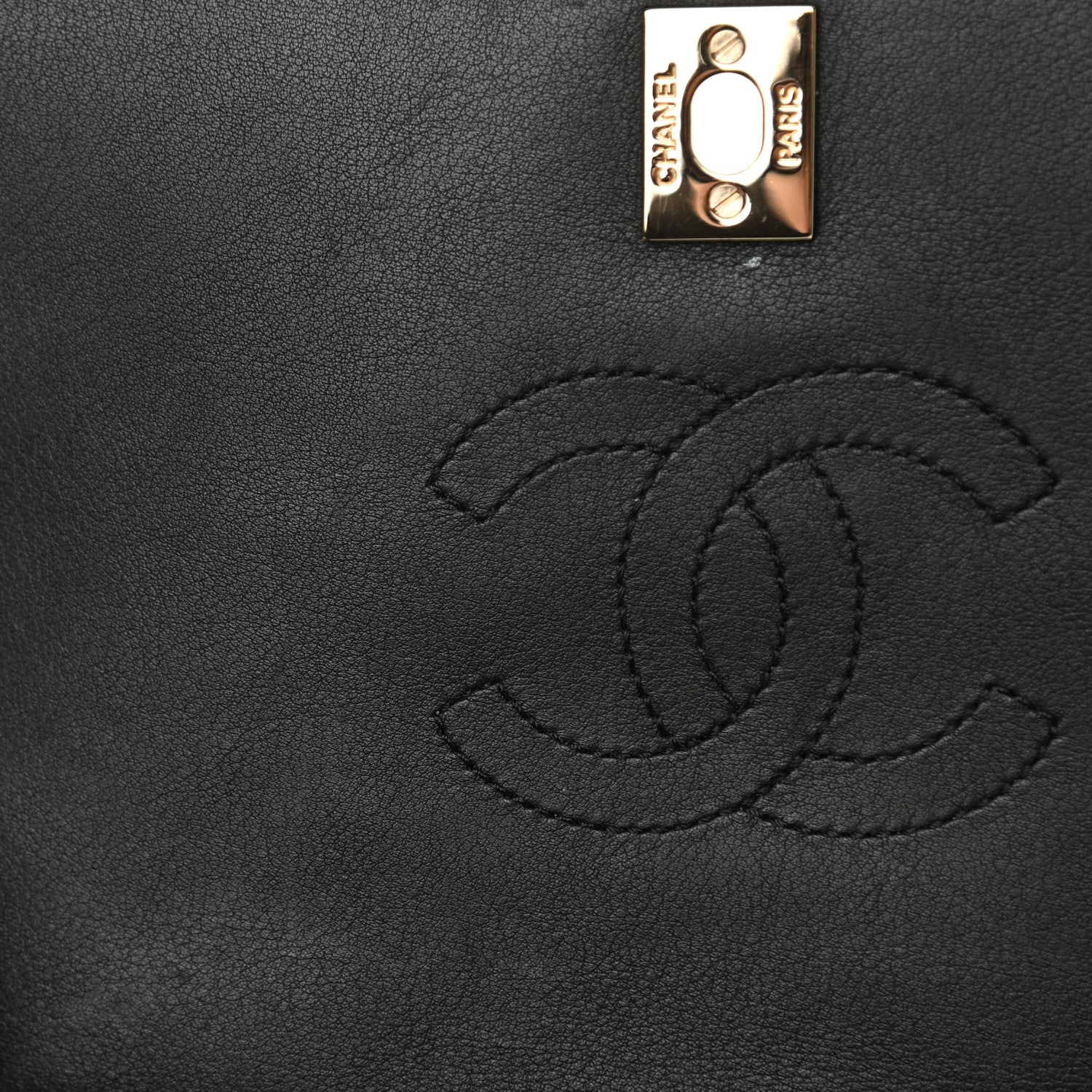 Chanel Calfskin Chevron Quilted Mini Statement Flap Black 13 of 13