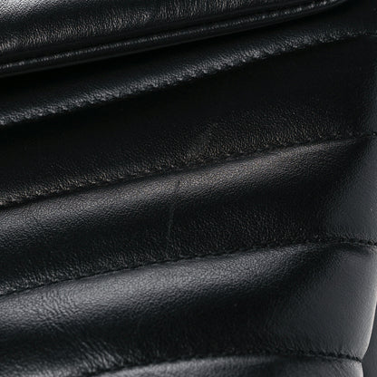 Saint Laurent Calfskin Y Quilted Monogram Small Loulou Chain Satchel Black 12 of 12