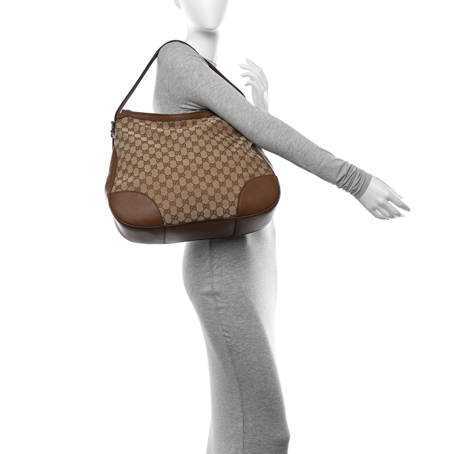 Gucci Soft GG Monogram Large Margaux Hobo Brown 2 of 12