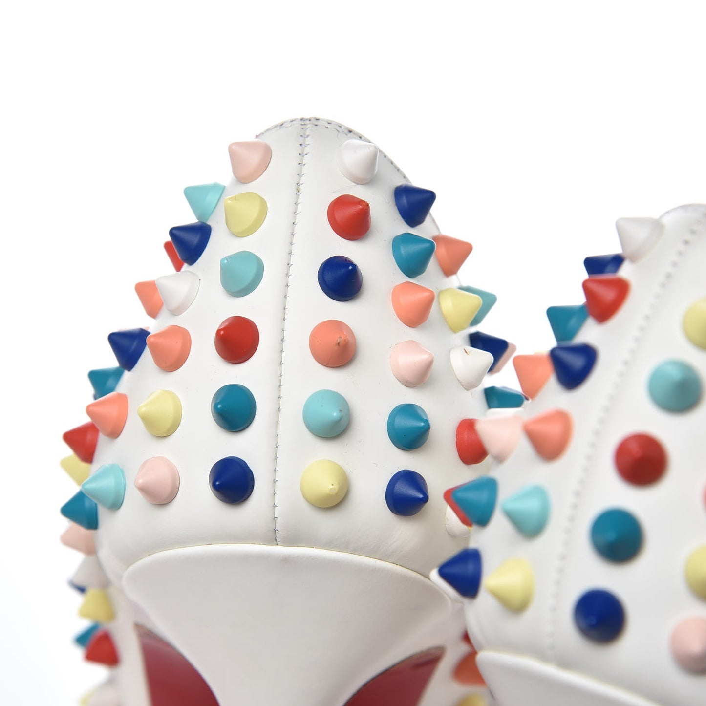 Gomme Pigalle Spikes 120 Pumps 38.5 White Multicolor