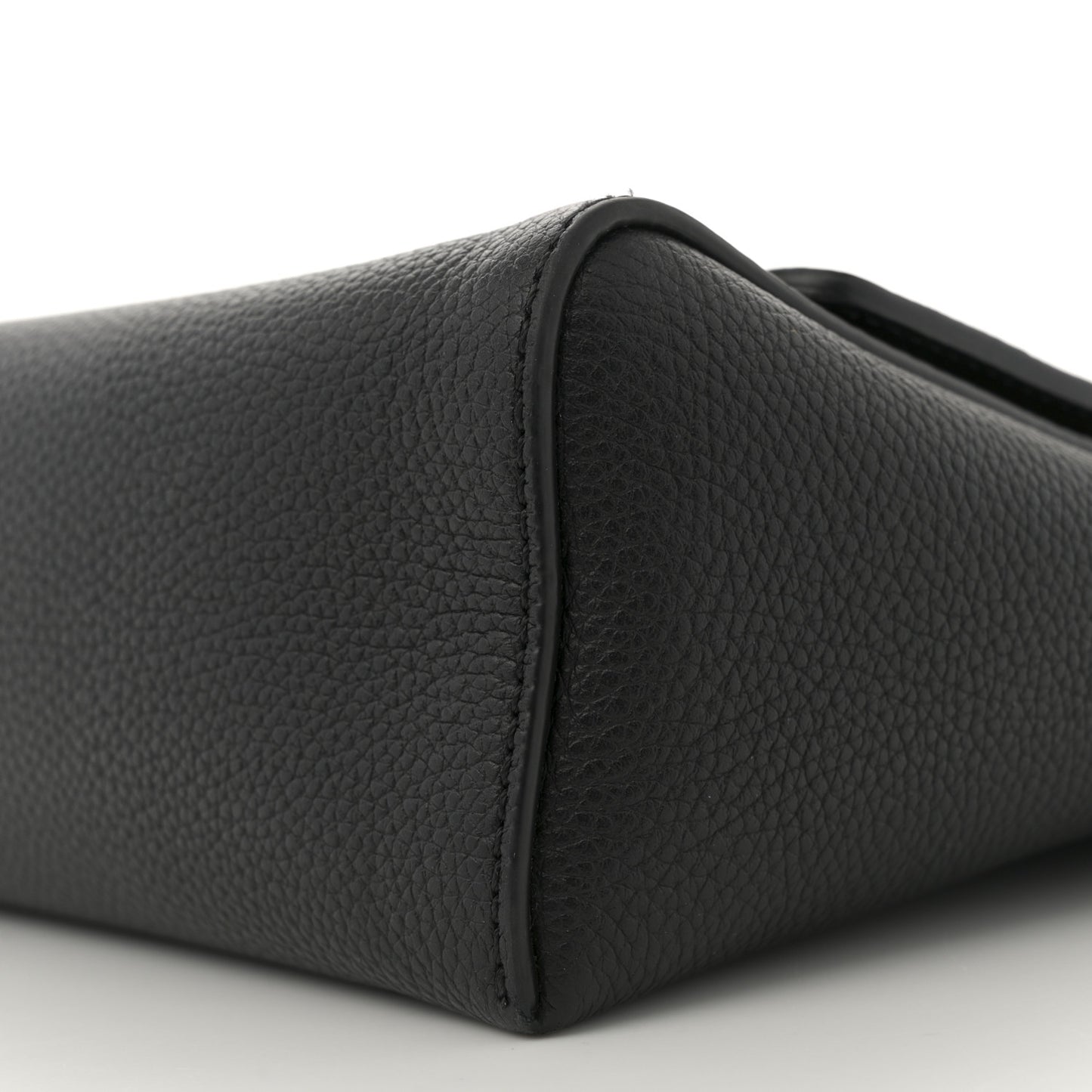 Grainy Calfskin Vintage Check Note Crossbody Bag Black
