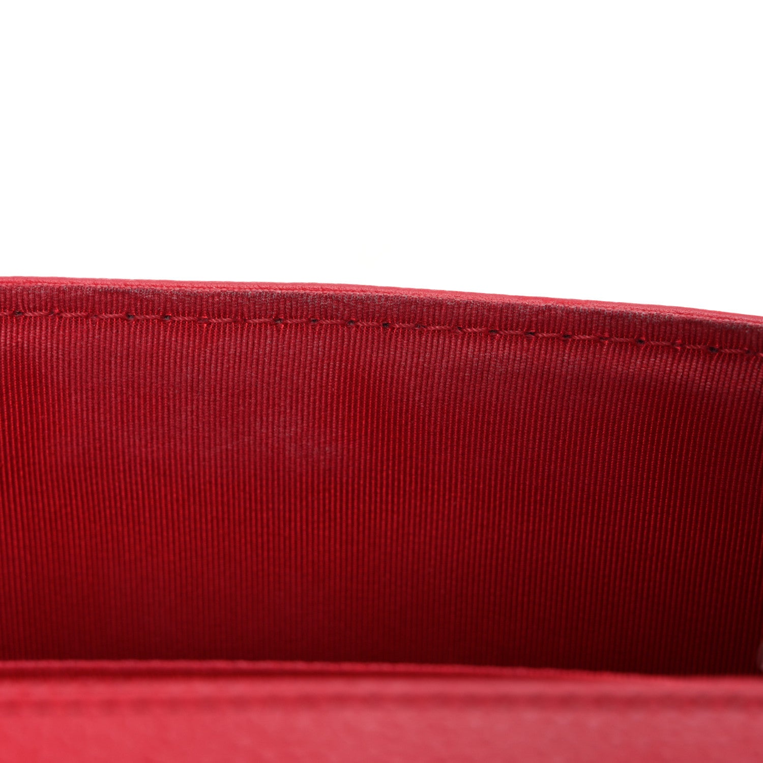 Chanel Caviar Chevron Quilted Medium Single Flap Red 12 of 12