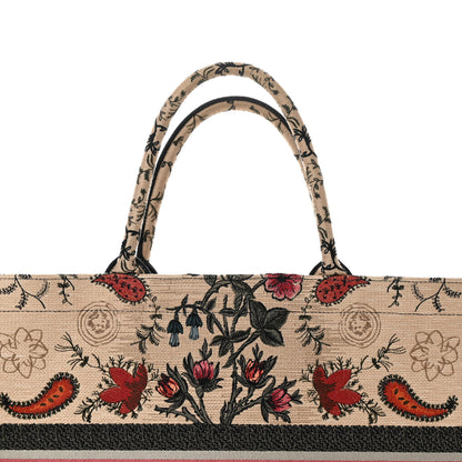 Christian Dior Canvas Embroidered Large Broderie Dior Flowers Book Tote Multicolor 8 of 10