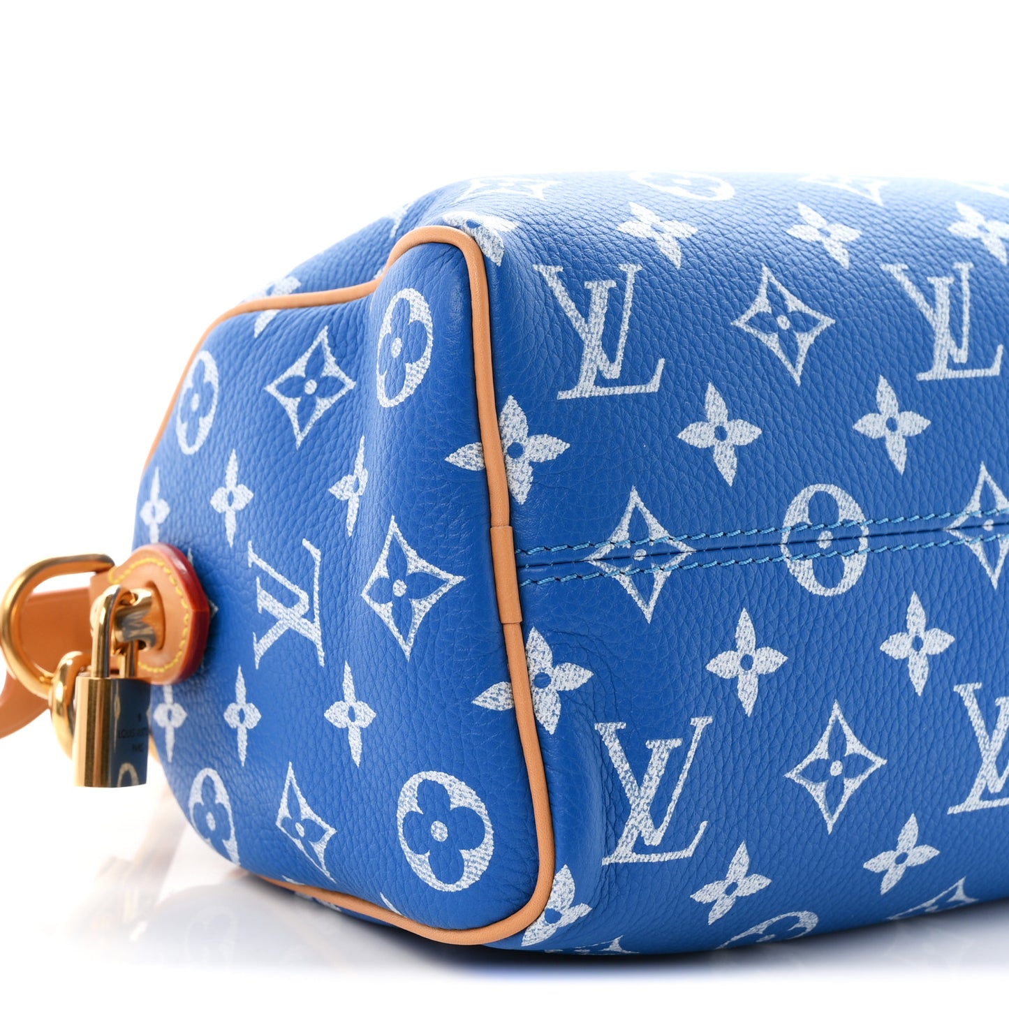 Calfskin Monogram Speedy P9 Bandouliere 20 Blue
