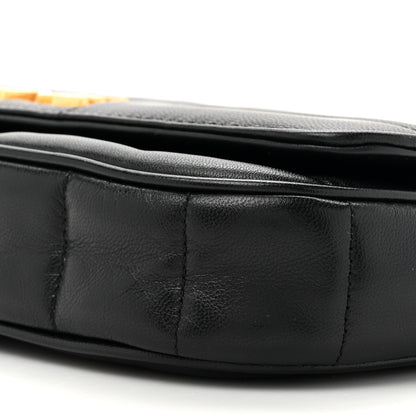Celine Goatskin Matelasse Chain Shoulder Bag Black 9 of 11