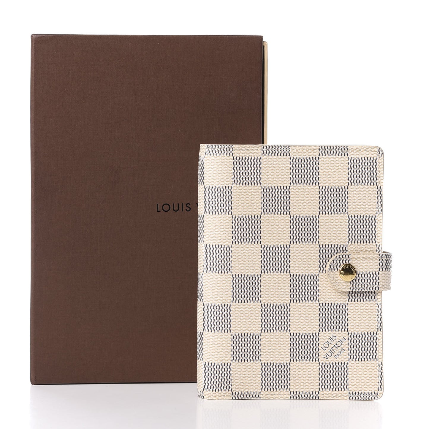 Damier Azur Small Ring Agenda Cover