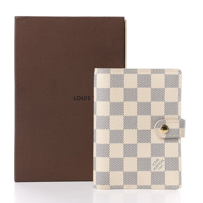 Louis Vuitton Damier Azur Small Ring Agenda Cover 9 of 9