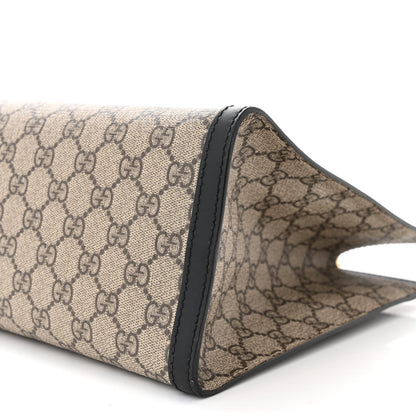 Gucci GG Supreme Monogram Medium Padlock Tote Black 10 of 11