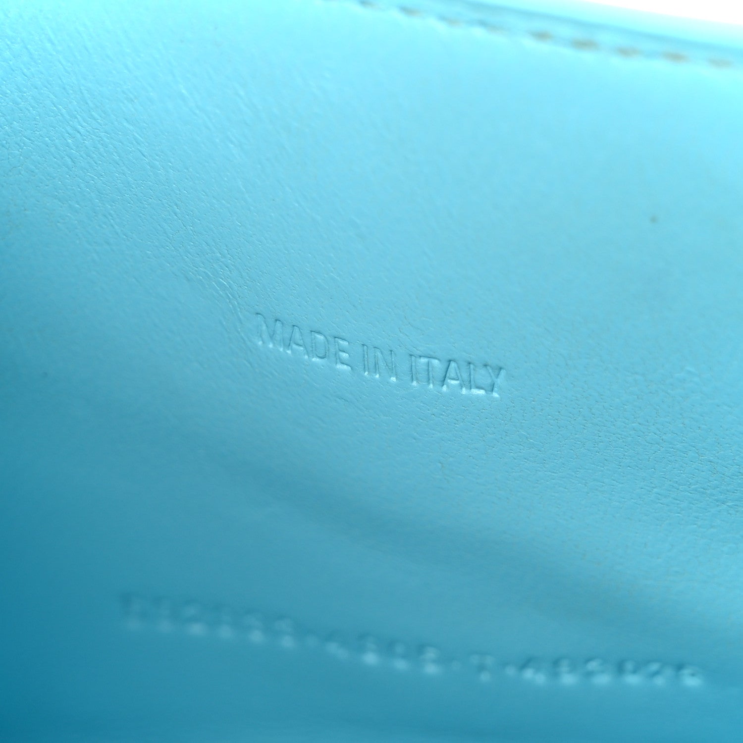 Balenciaga Shiny Calfskin Crocodile Embossed Hourglass Top Handle Bag XS Turquoise 7 of 11