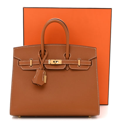 Hermes Epsom Birkin Sellier 25 Gold 11 of 11