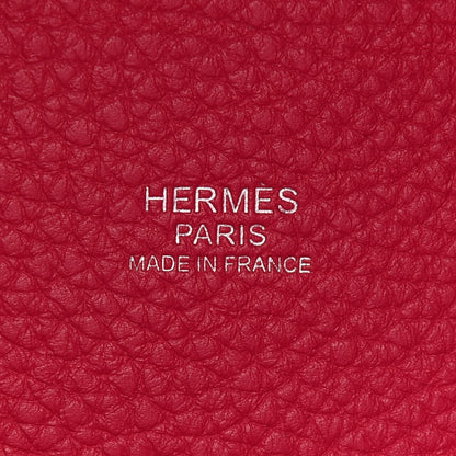 Hermes Taurillon Clemence Swift Eclat Picotin Lock 18 PM Rose Mexico Rouge De Coeur 8 of 8