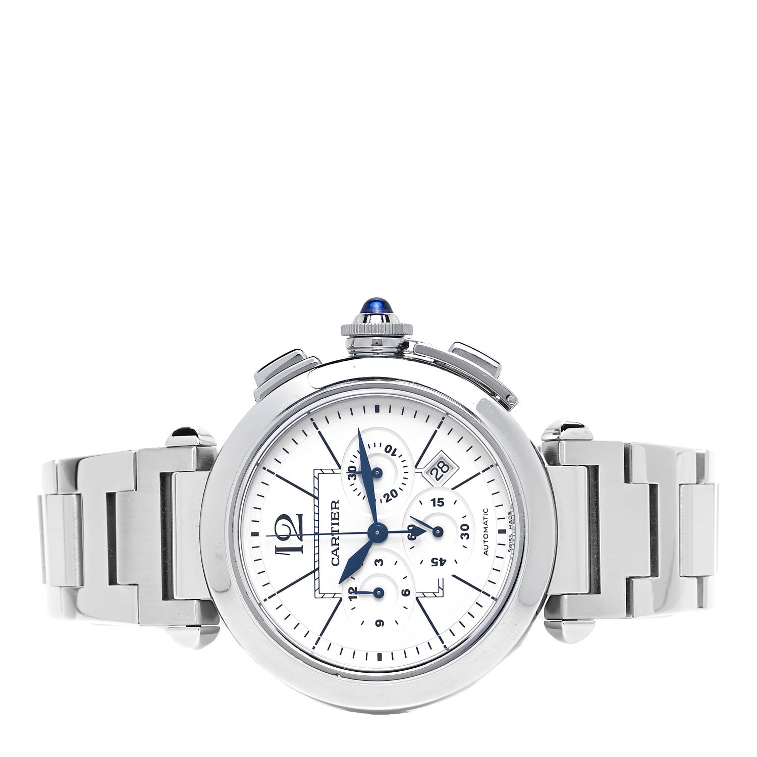 Cartier Stainless Steel 42mm Pasha C Chronograph Automatic Watch 2 of 5