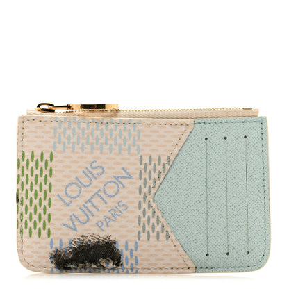 Louis Vuitton Damierlicious Zipped Romy Card Holder Pistachio Green 1 of 7