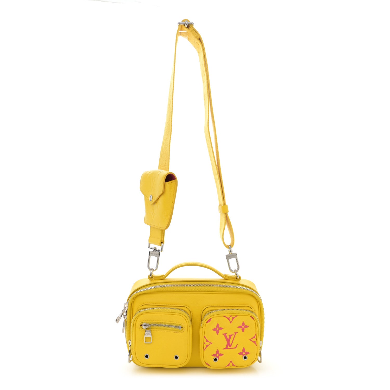 Louis Vuitton Calfskin Embossed Monogram Vuittamins Utility Crossbody Yellow 1 of 10