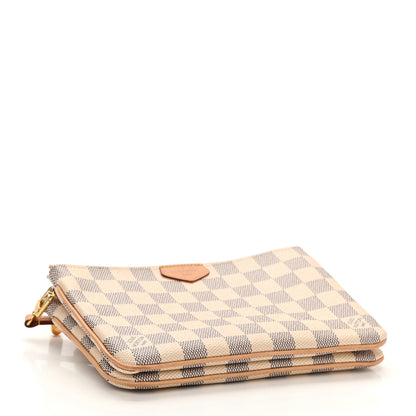 Louis Vuitton Damier Azur Double Zip Pochette 4 of 8