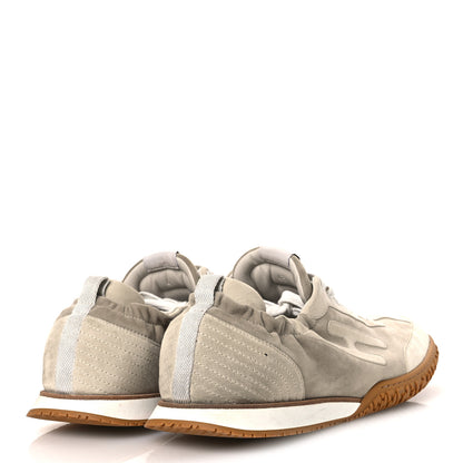 Hermes Suede Goatskin Mens Jet Sneakers 43 Beige Esquisse Glaise 5 of 14