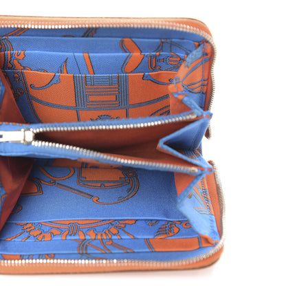 Hermes Epsom Silk'in Compact Wallet Orange 5 of 8