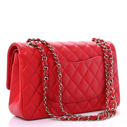 Chanel Caviar Quilted Medium Double Flap Red 2 of 10