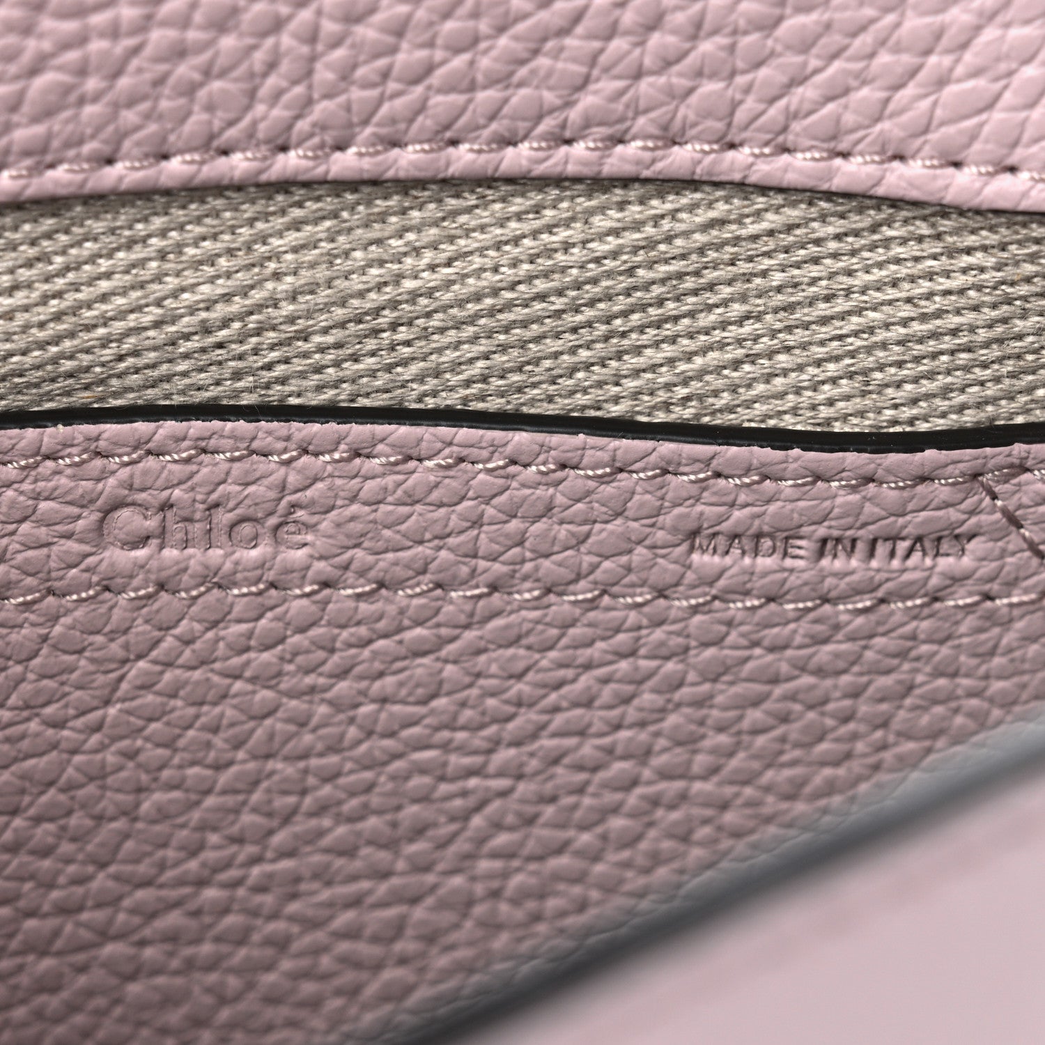Chloe Grained Calfskin Small Marcie Saddle Bag Misty Lavender 6 of 9