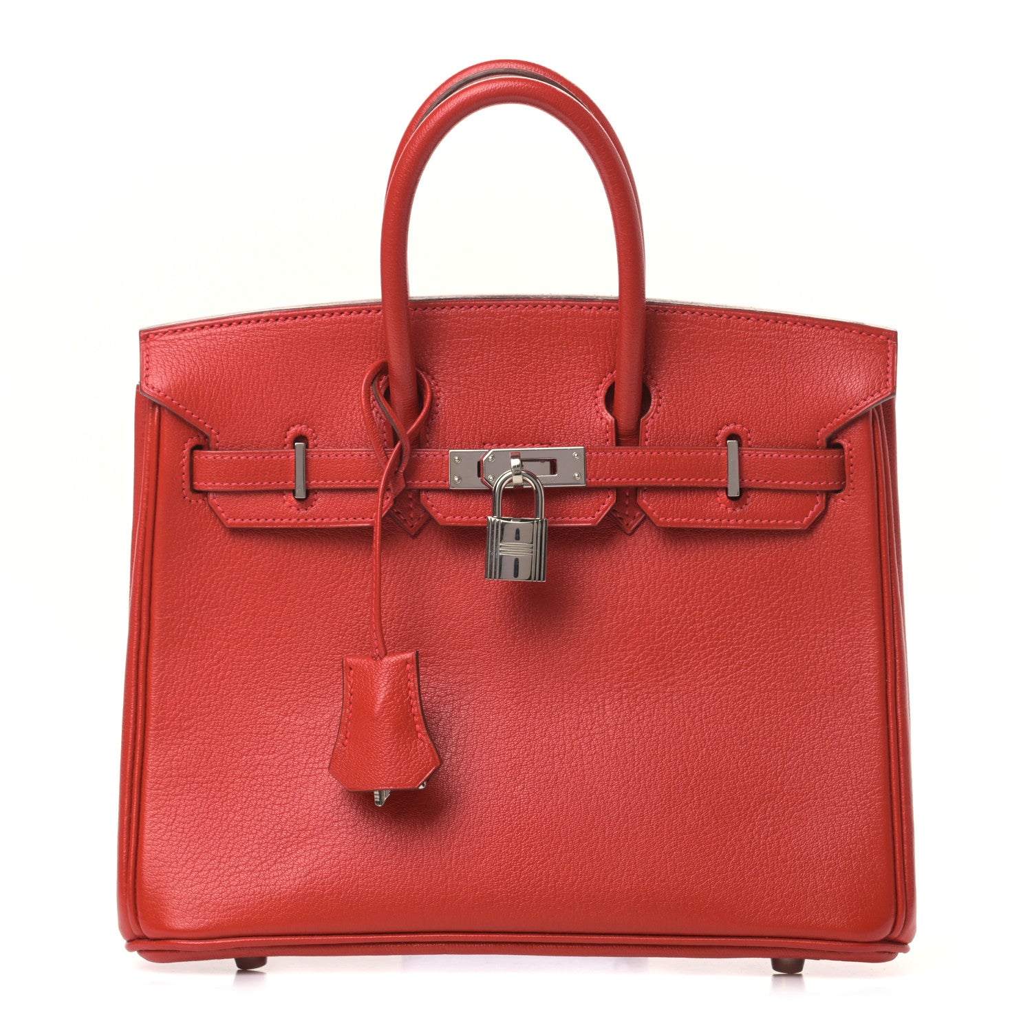 Hermes Chevre Mysore Birkin 25 Rouge Vif 1 of 42