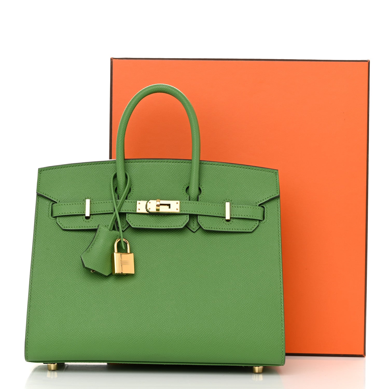 Hermes Epsom Birkin Sellier 25 Vert Yucca 11 of 12