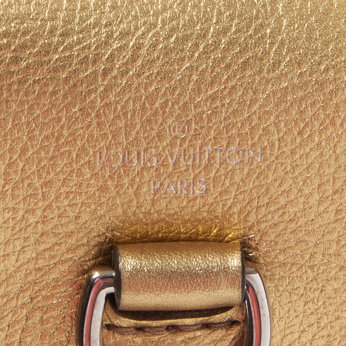Louis Vuitton Metallic Calfskin Lockme Mini Backpack Gold 7 of 8