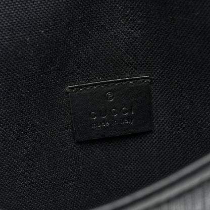 Gucci GG Supreme Monogram Web Medium Messenger Bag Black Grey 6 of 9