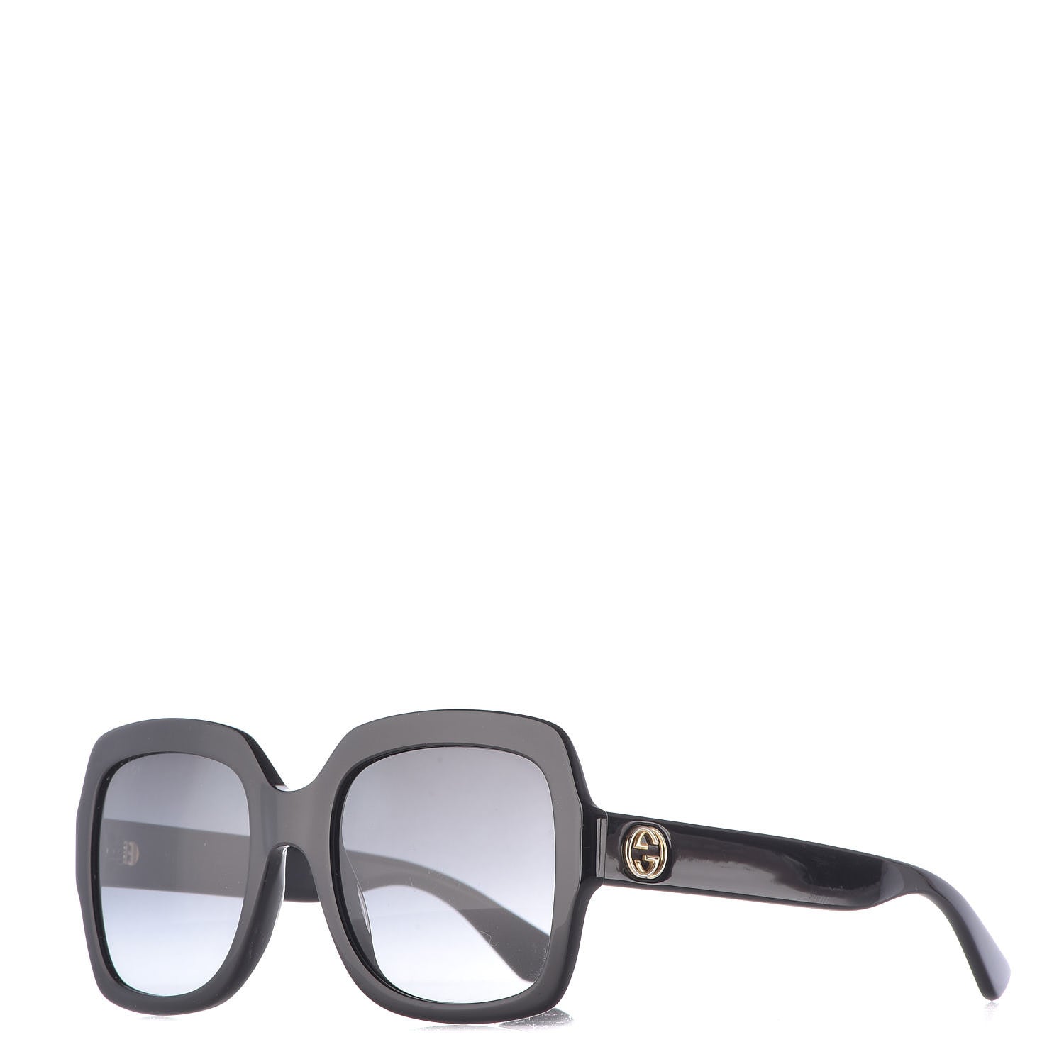 Gucci Oversize Square GG 0036S Sunglasses Black 1 of 7