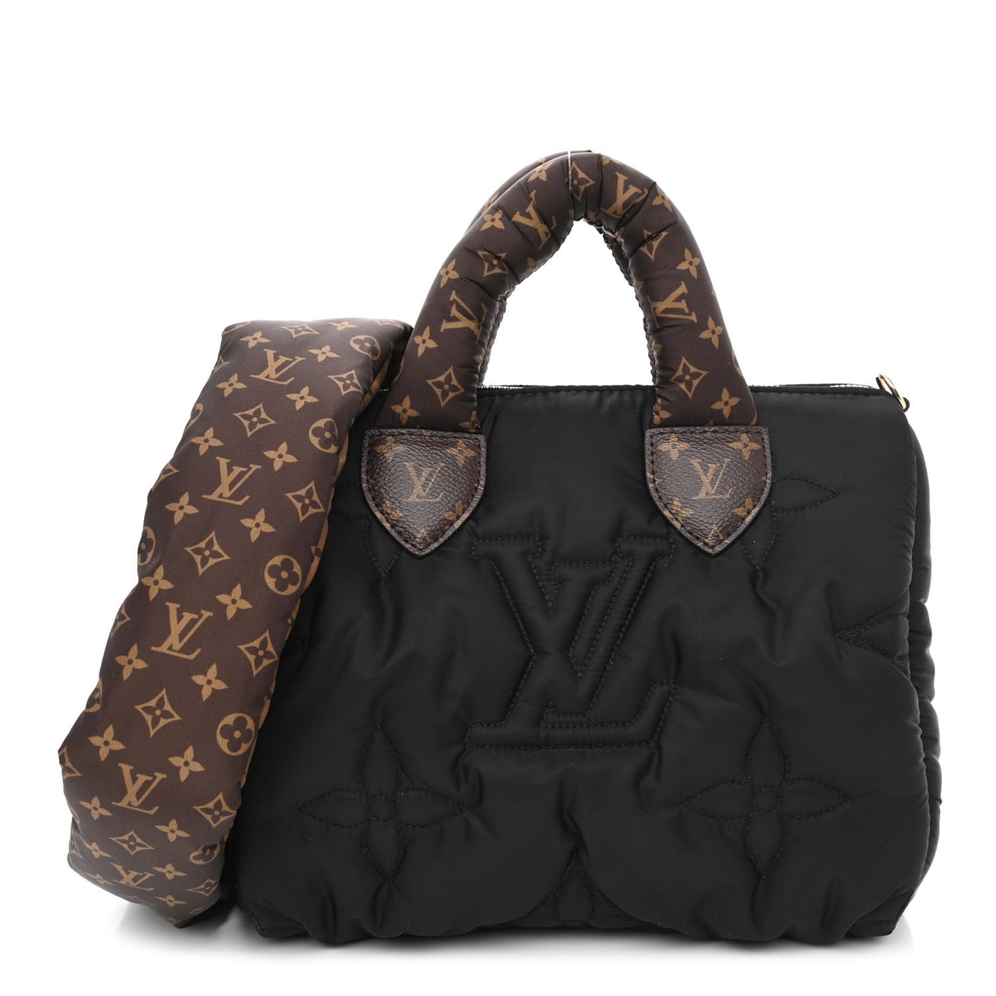 Econyl Mini Monogram Pillow Speedy Bandouliere 25 Black