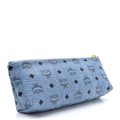 MCM Visetos Pencil Pouch Blue 3 of 8