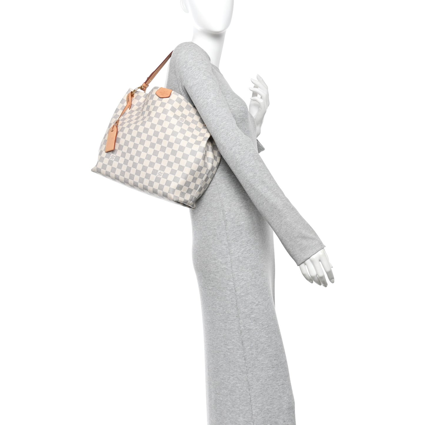 Damier Azur Graceful PM Rose Ballerine