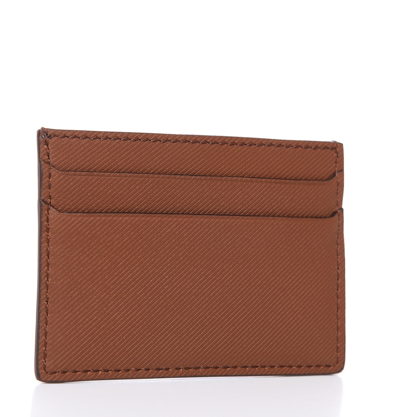 Trench Calfskin Sandon Card Case Tan