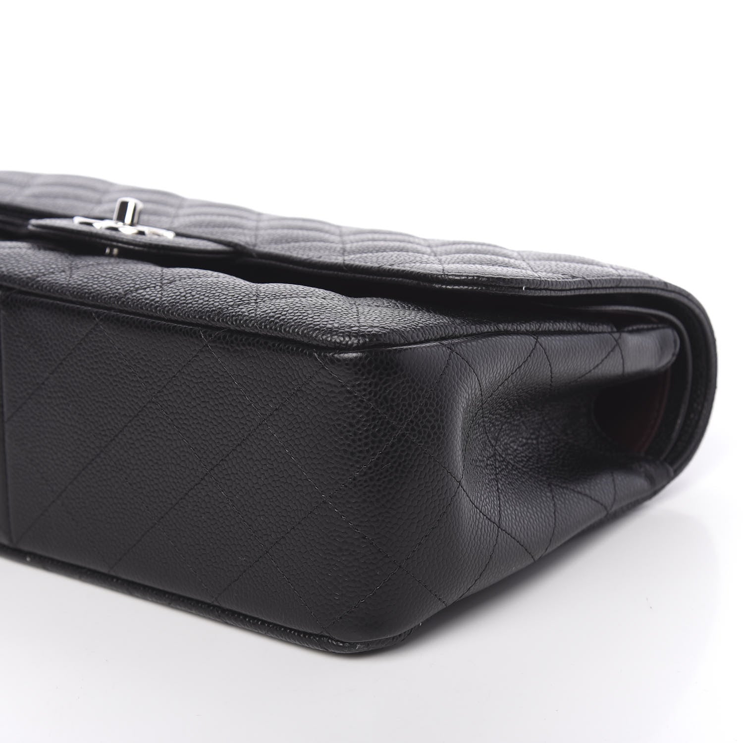 Chanel Caviar Quilted Jumbo Double Flap Black 10 of 11