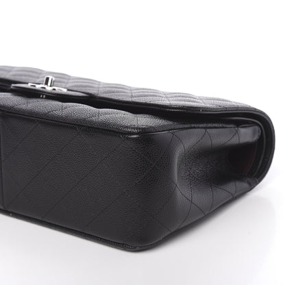 Chanel Caviar Quilted Jumbo Double Flap Black 10 of 11